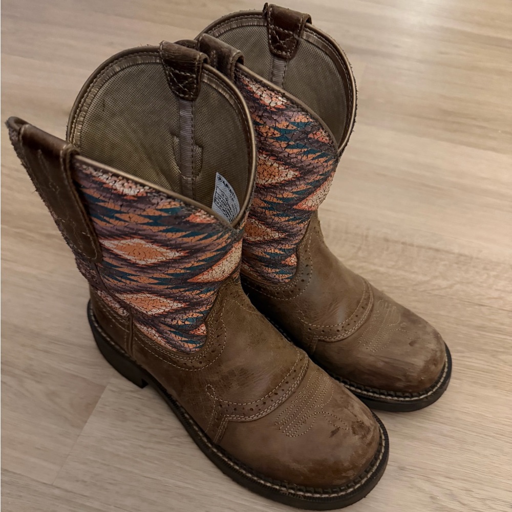 Ariat Fat Baby Brown and Multicolor Western Boots